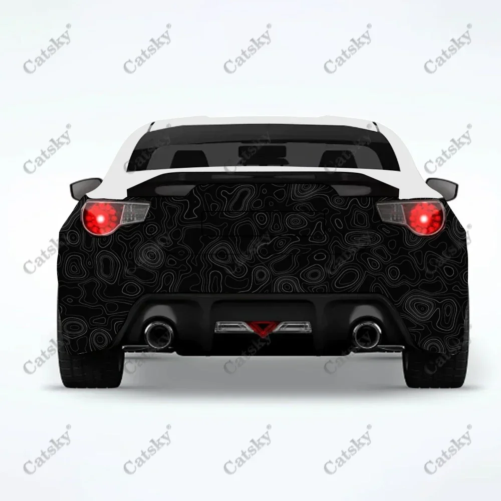 

Customizable Topographic Car sticker rear car rear appearance modification package suitable for car truck sticker