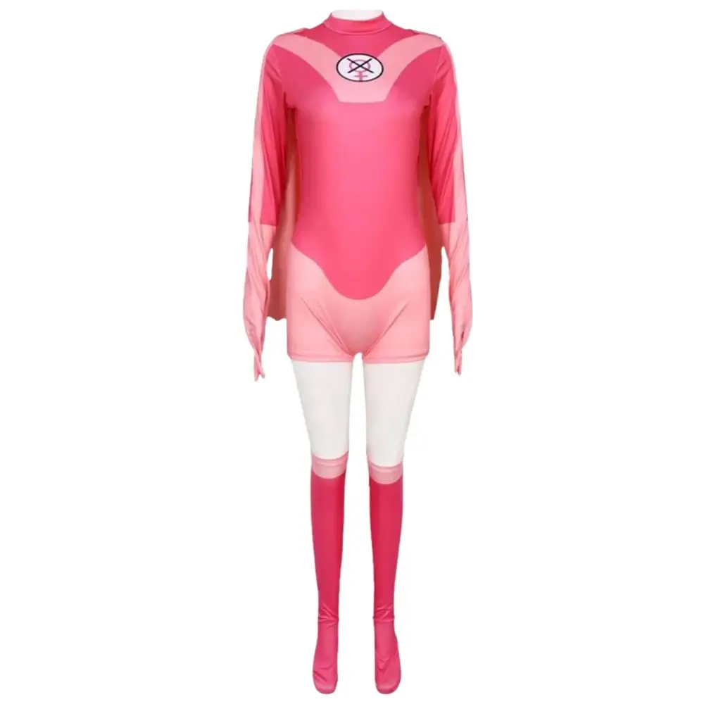 Invincible Atom Eve Cosplay Fantasia Costume Disguise Adult Women Jumpsuit Cloak Outfits Female Halloween Carnival Suit