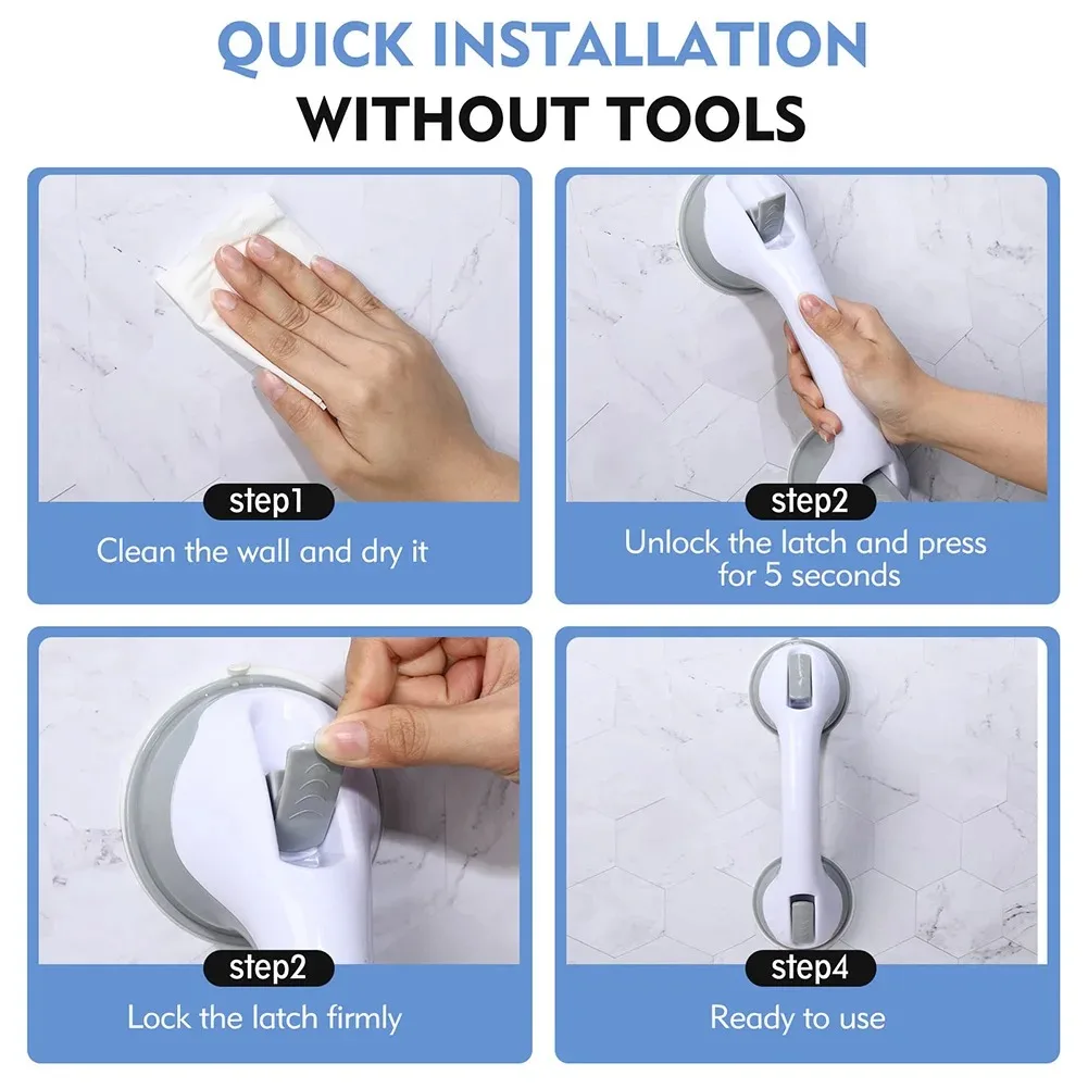 Bathroom armrest suction cup large glass door and window sliding door plastic suction cup non punching and scratch free handle