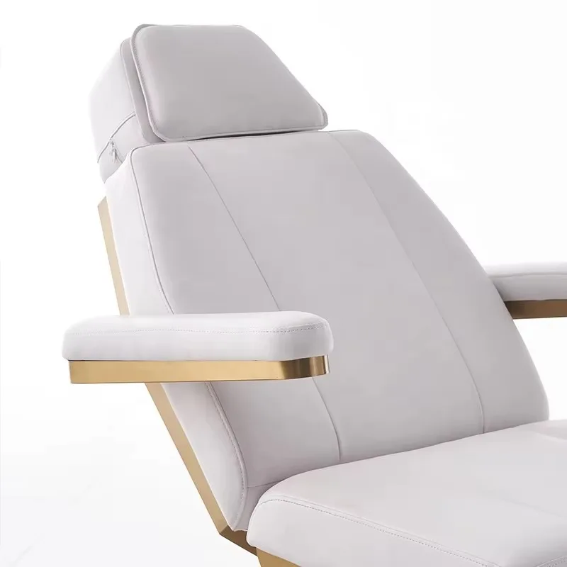 

Новинка! Высококачественная белая косметологическая кушетка с 4 моторами, электрический массажный стол для салонов красоты