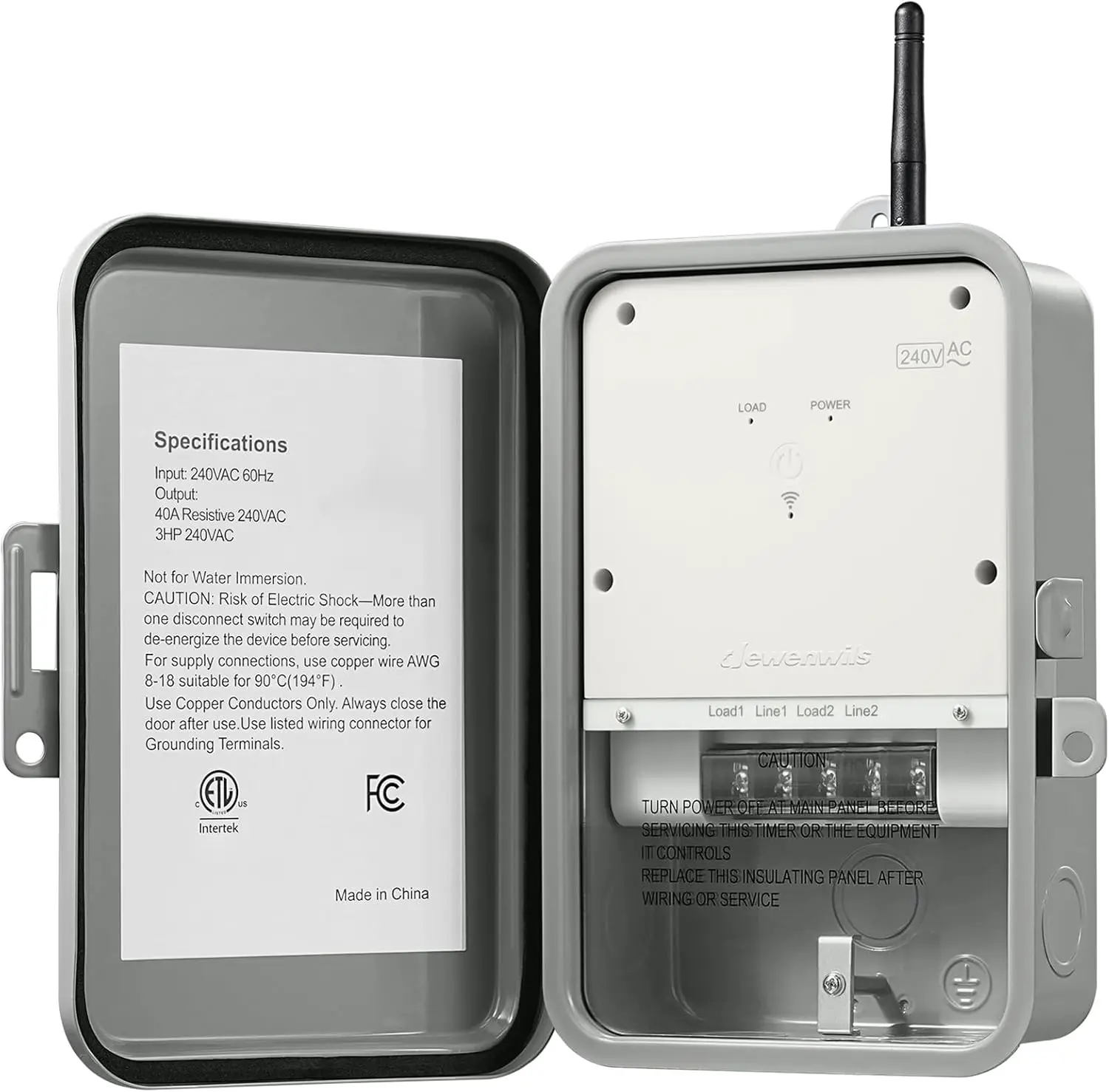 

Smart WiFi Timer for Pool Pumps and Water Heaters, 40A 240V Remote Control with Alexa and Google Assistant