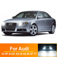 Car LED Daytime Running Light For Audi A3 8P A4 B7 A6 C6 A8 4E Q7 TT 8J Canbus 1156 P21W Ba15s DRL LED No Error