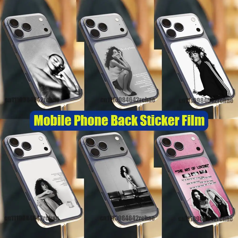 For O-Olivia Dean man i need The Art of Loving iPhone 17 Pro Max Phone Back Sticker Film Decal Skin Wrap Stickers Full Cover
