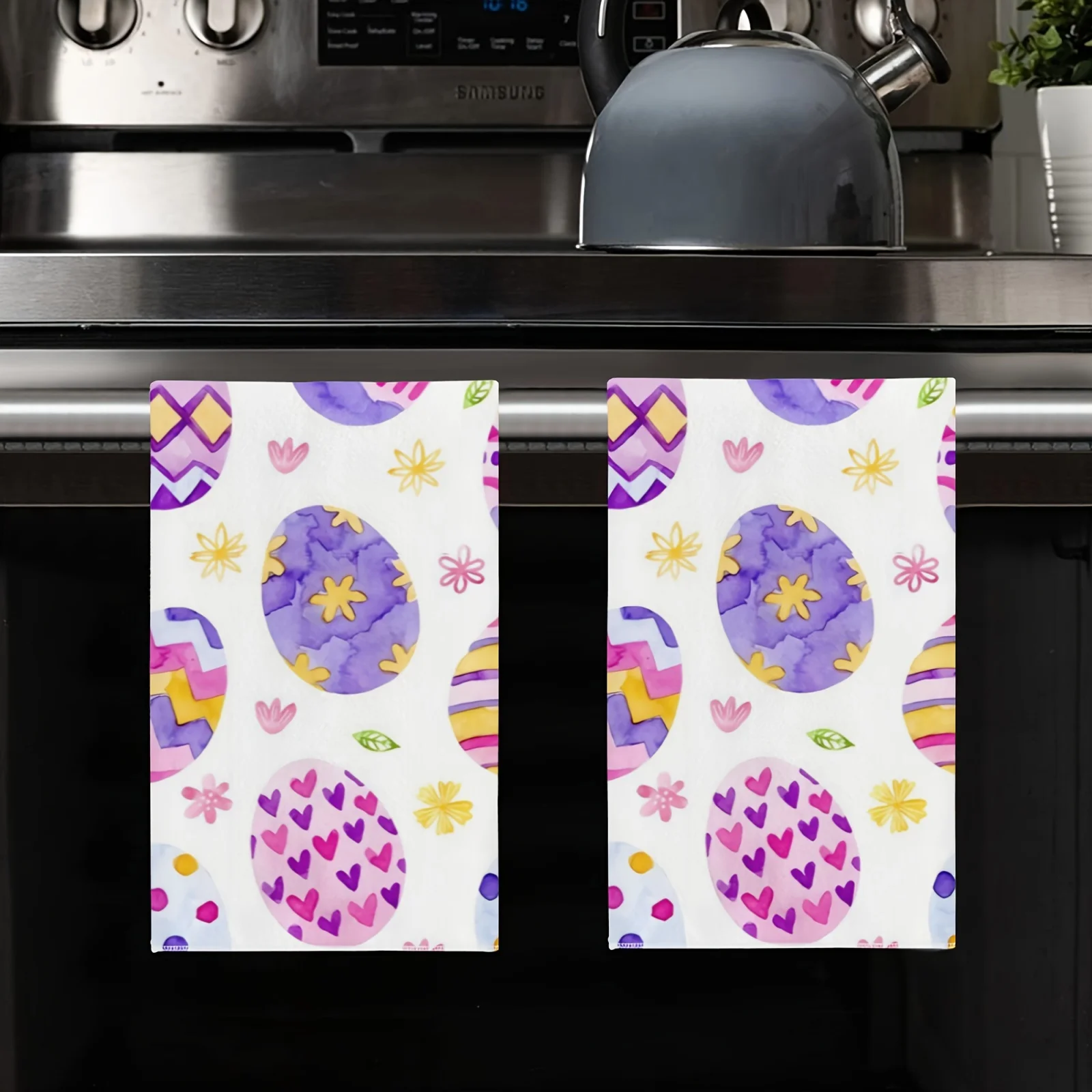 2-Pack Versatile Absorbent Dish Towels(40x60cm)  , Quick-Dry for Kitchen Cleaning & Daily Use