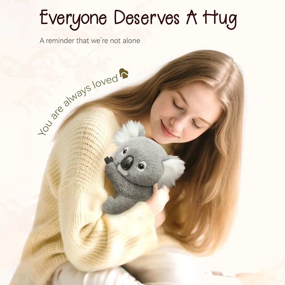 Weich niedliche Koala Plüsch Spielzeugpuppe für Kinder Erwachsene für Schlafzimmer Schlaf Begleiter emotionaler Unterstützung lindern Stress emotionale Therapie