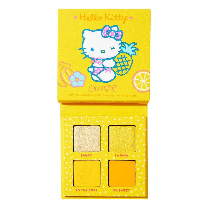 Hello Kitty Sanrio Plushkawaii Cartoon Cute Colourpop Co-Branded Eyeshadow Palette Anime Plush Toys for Girls Birthday Gift