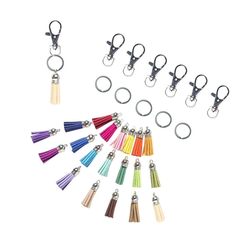 

150 Pcs Key Chain Accessories Tassels for Crafts Pendant Keyring Stainless Steel Keychain Car DIY