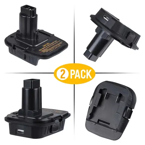 DM18D Battery Adapter For Dewalt and Milwakee  20(18)V Li-Ion Battery Pack Convert To Dewalt Nickel Tool