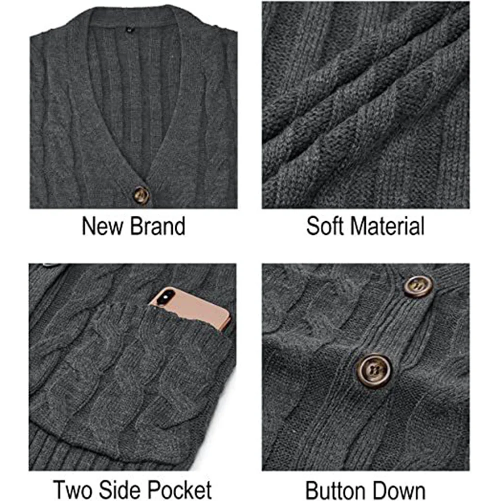 Loose for Fit Solid Color Knit Cardigan Sweater Womens Casual Summer Top for Beach Vacation Cycling and Fitness Wear