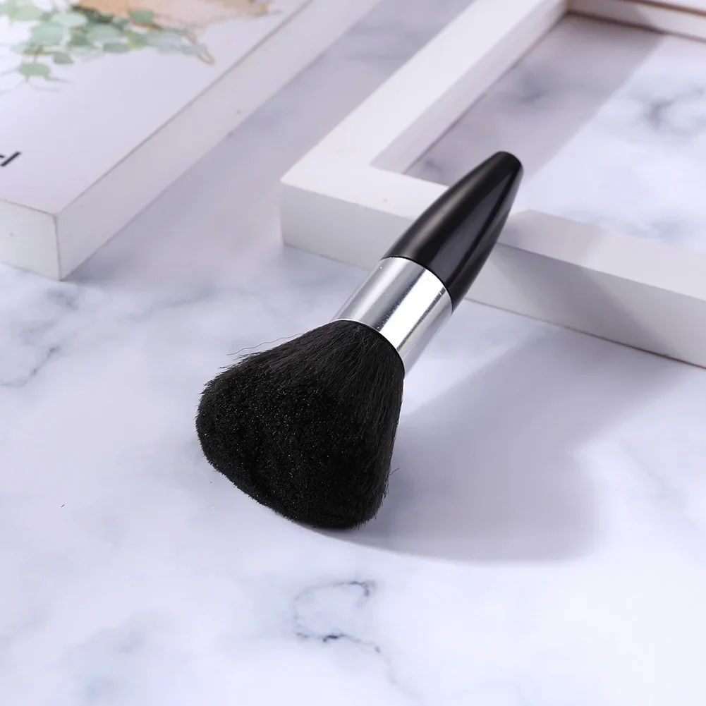 High Quality Black Hairdressing Wipe Neck Brush Hair Cleaning Duster Hair Cutting Brush for Barbershop Hair Cut Accessories