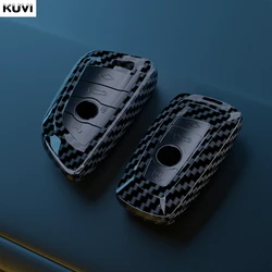 ABS Carbon Fiber Car Key Case Cover For BMW 1 2 3 4 5 6 7 Series X1 X3 X4 X5 X6 X7 F10 F20 F30 G20 G30 G01 F15 F16 G02 G05 F34