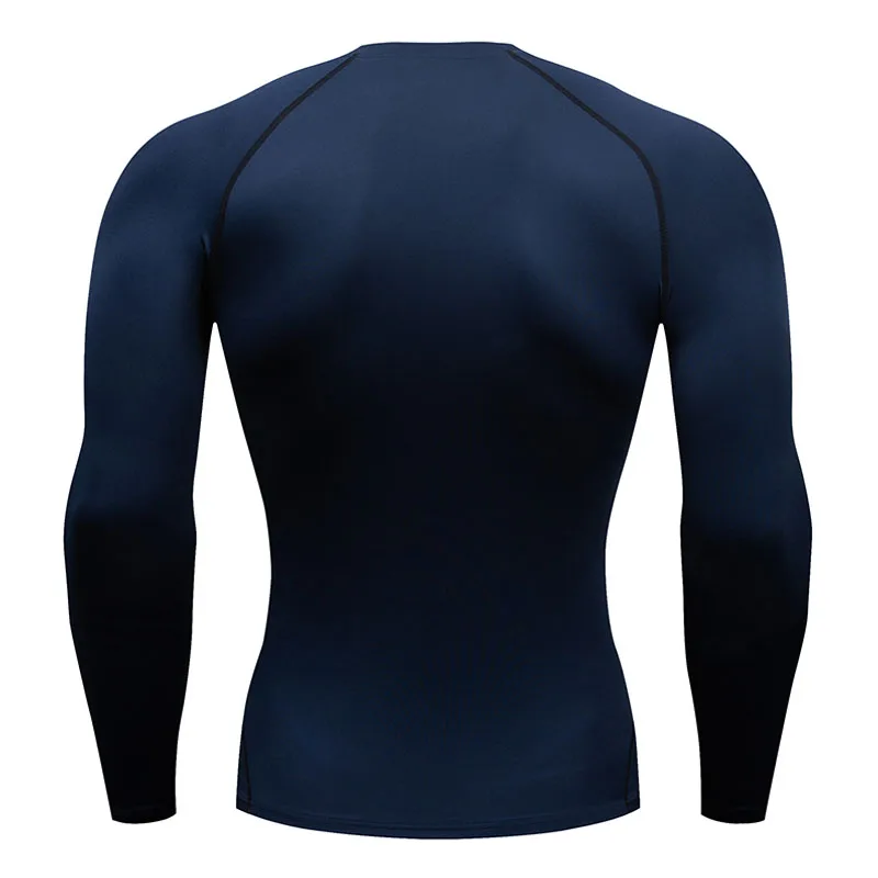 Men's Compression Shirt Long Sleeve T-Shirt Sun Protection Second Skin Breathable Quick Dry Rashgarda Tops Sports Man 2099 Tees