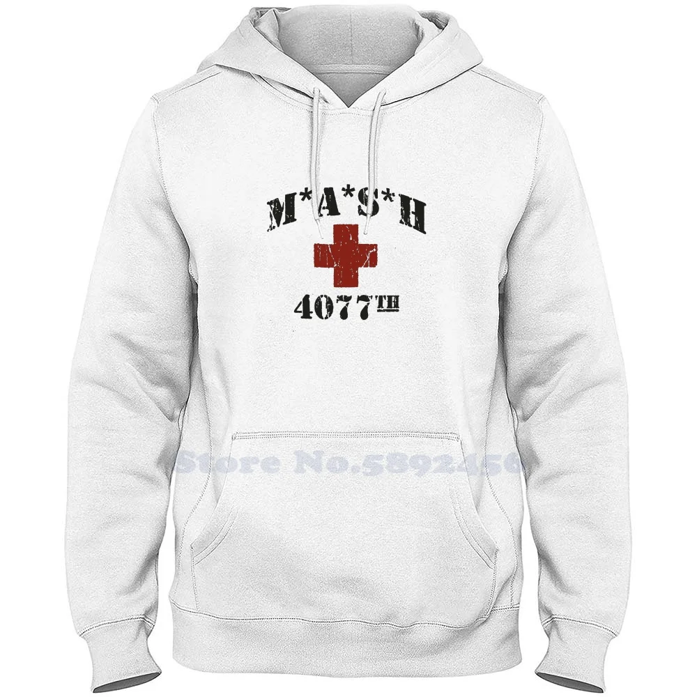 Mash 4077Th Tv Division Vintage Style Distressed Long Sleeve Sweatshirt Casual 100% cotton Hoodie