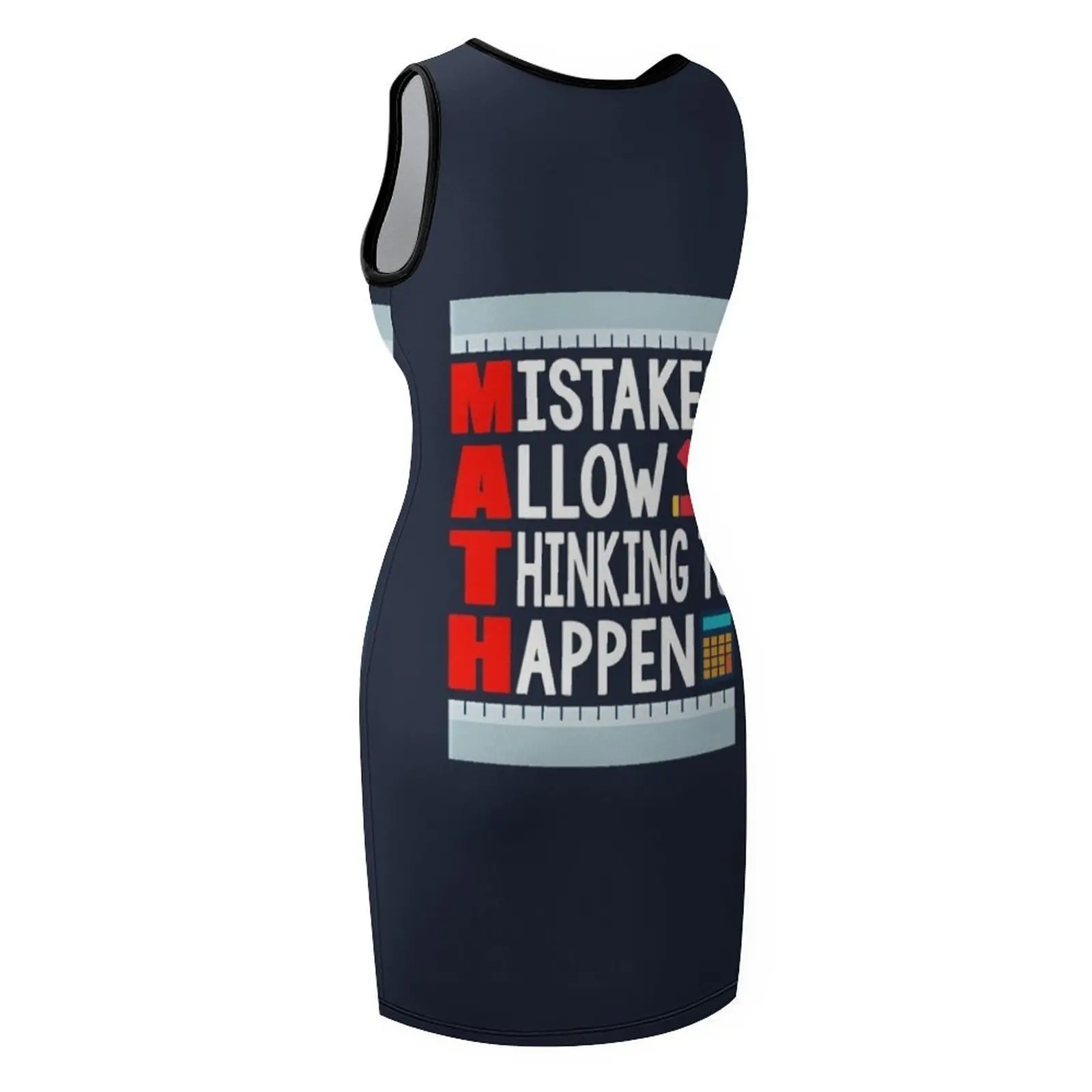 เสื้อยืดลายตลกๆ ฉันเป็นครูคณิตศาสตร์ ของขวัญสำหรับคนรักคณิตศาสตร์ เดรสแขนกุดสำหรับผู้หญิง ชุดเดรสหรูหราสำหรับผู้หญิง ชุดเดรสสำหรับงานเลี้ยงค็อกเทล