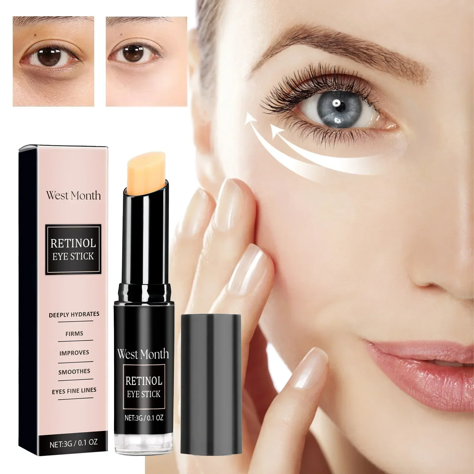 

Retinol Anti Wrinkle Eye Cream Removing Eye Bags Dark Circles Prevent Dark Circles Whitening Moisturizing Brighten