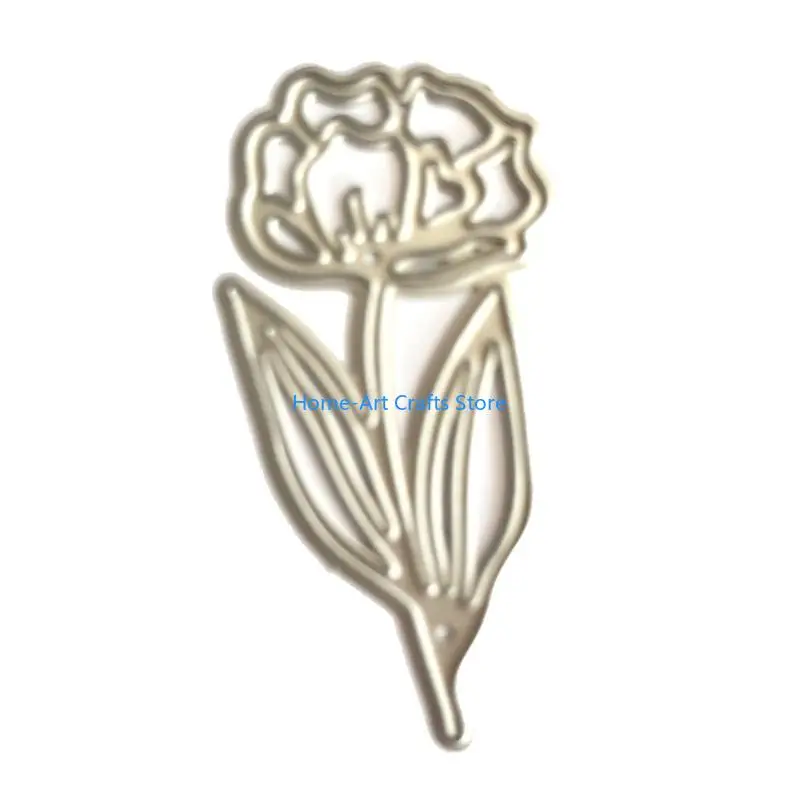Y3NA 1Set Peony Metal Cutting Dies DIY Stamps Crafts Template Mold Stencils for Embossing Scrapbooking Decoration Supplies