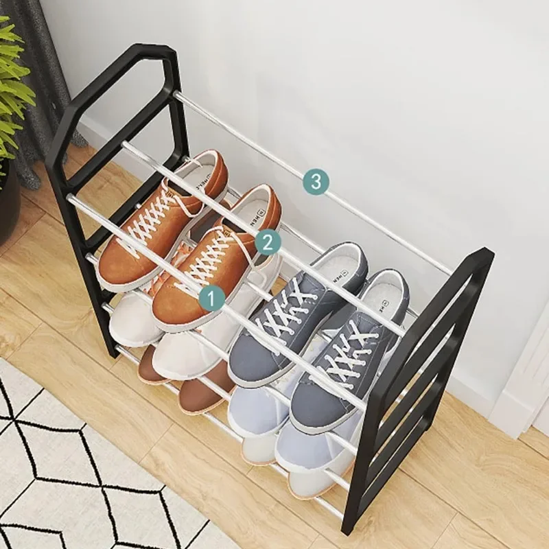 5-layer Creative Home Shoe Rack Home Dormitory Door Storage Rack Shoe Cabinet Component Removable and Easy To Assemble image 3