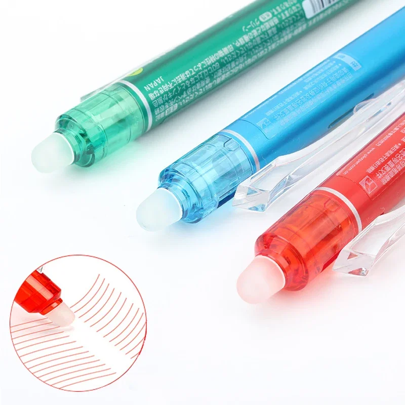 Pilot-bolígrafo de Gel borrable mágico, gran capacidad, 0,5mm, Con recargas Multicolor, materiales de escritura para oficina escolar, papelería japonesa