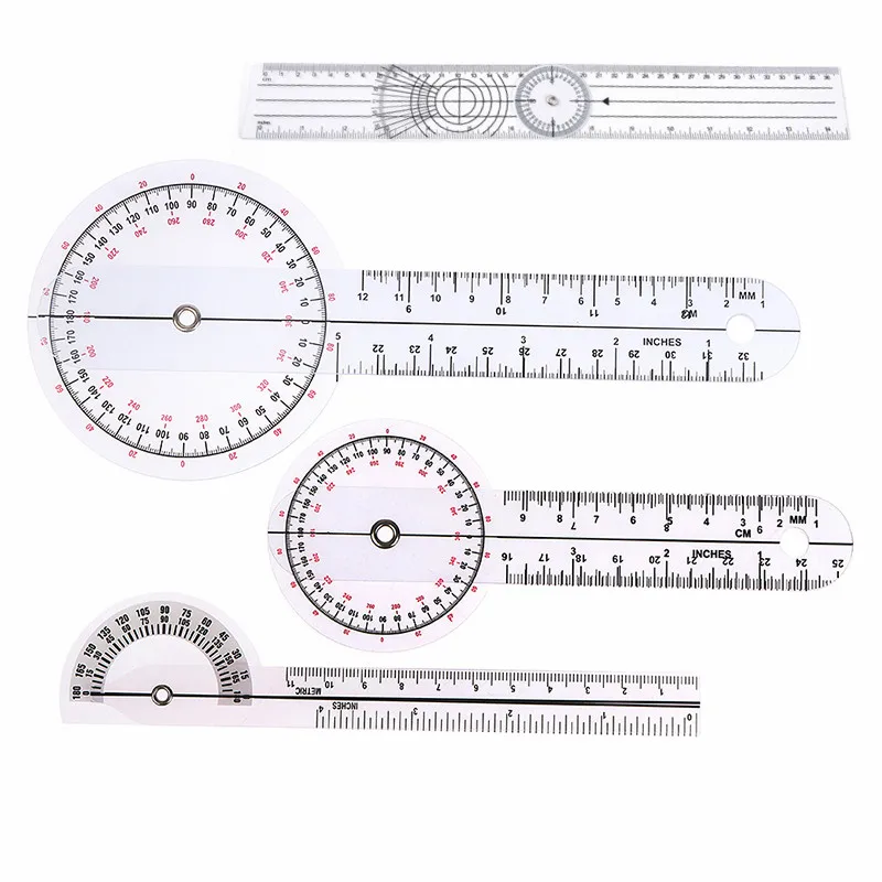 

0- 360 Degree Goniometer Angle Medical Spinal Angle Ruler Angle Inclinometer Ruler Protractor Angle finder Measuring Tool