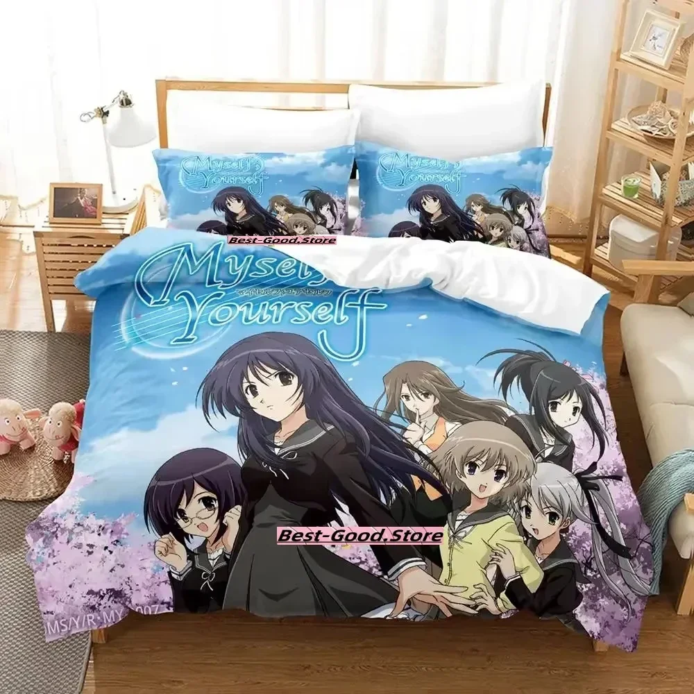 2023 New Myself ; Yourself Bedding Set Single Twin Full Queen King Size Bed Set Adult Kid Bedroom Duvetcover Sets Anime Bed