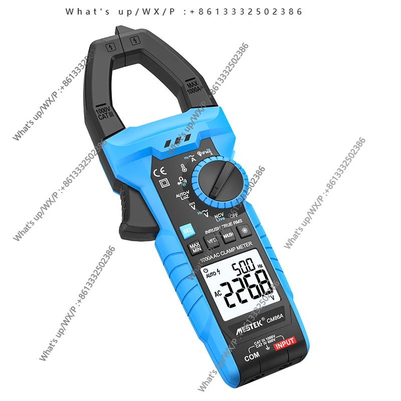 

Цифровые клещи тока, амперметр, тестер сопротивления 1000А