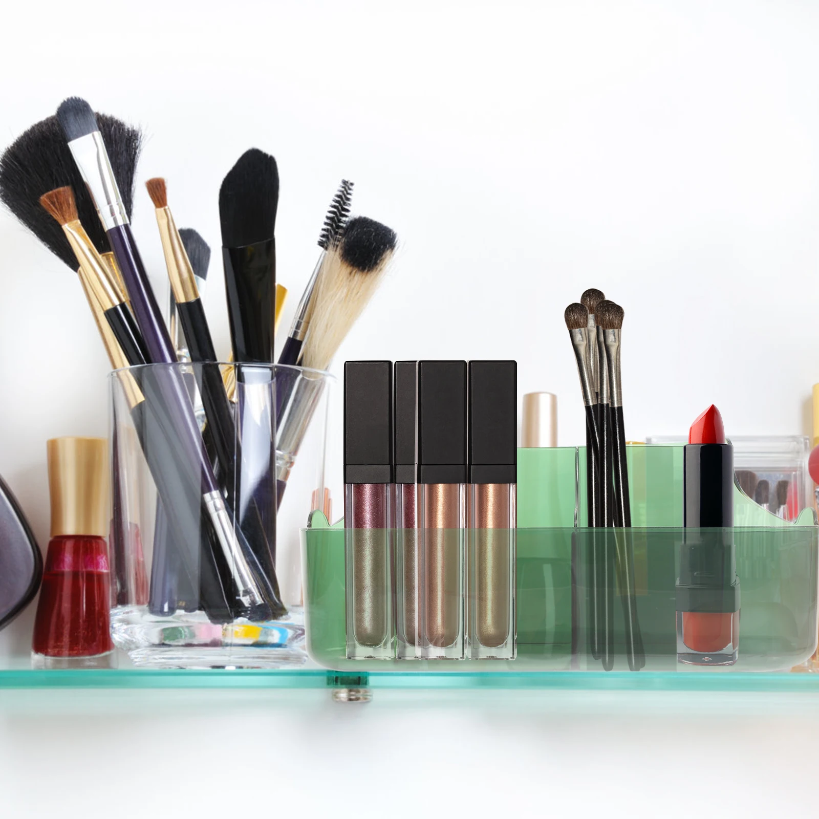 

Desktop Makeup Organizer Multifunctional Makeup Holder for Home Bathroom Vanity Countertop Storage Container