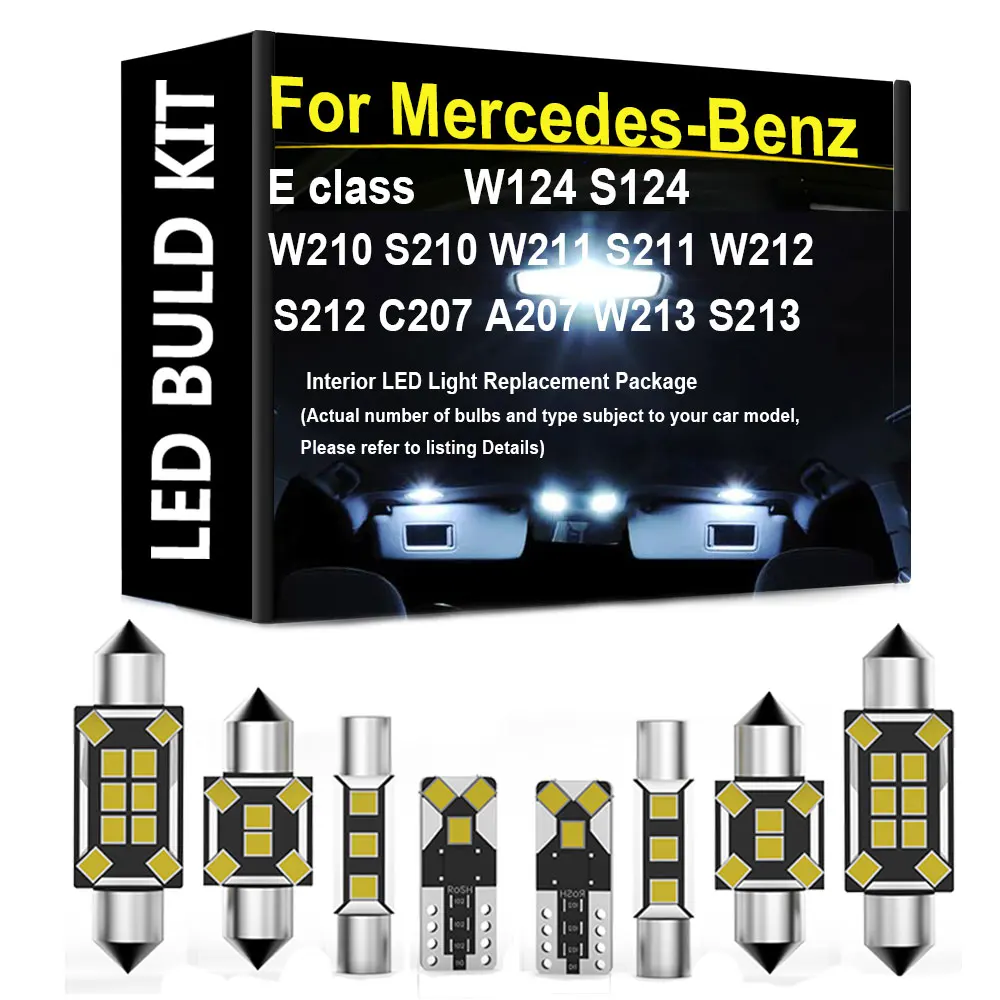 Image of LED-Innenbeleuchtungsset für Mercedes-Benz E-Klasse W124 S124 W210 S210 W211 S211 W212 S212 C207 A207 W213 S213