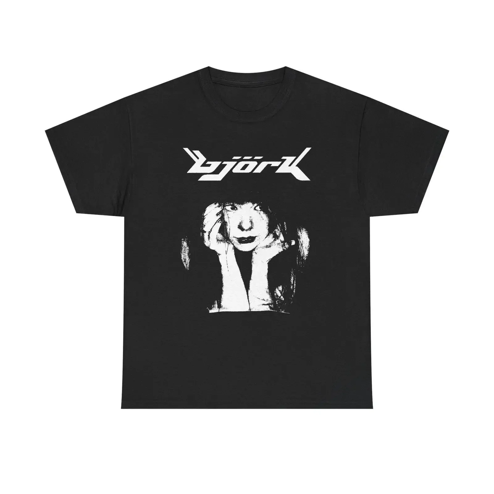 Bjork T Shirt Vintage Logo Band Heavy Cotton vintage Washed Unisex Versatile Stretched Casual Top For Everyday Wear Stylish