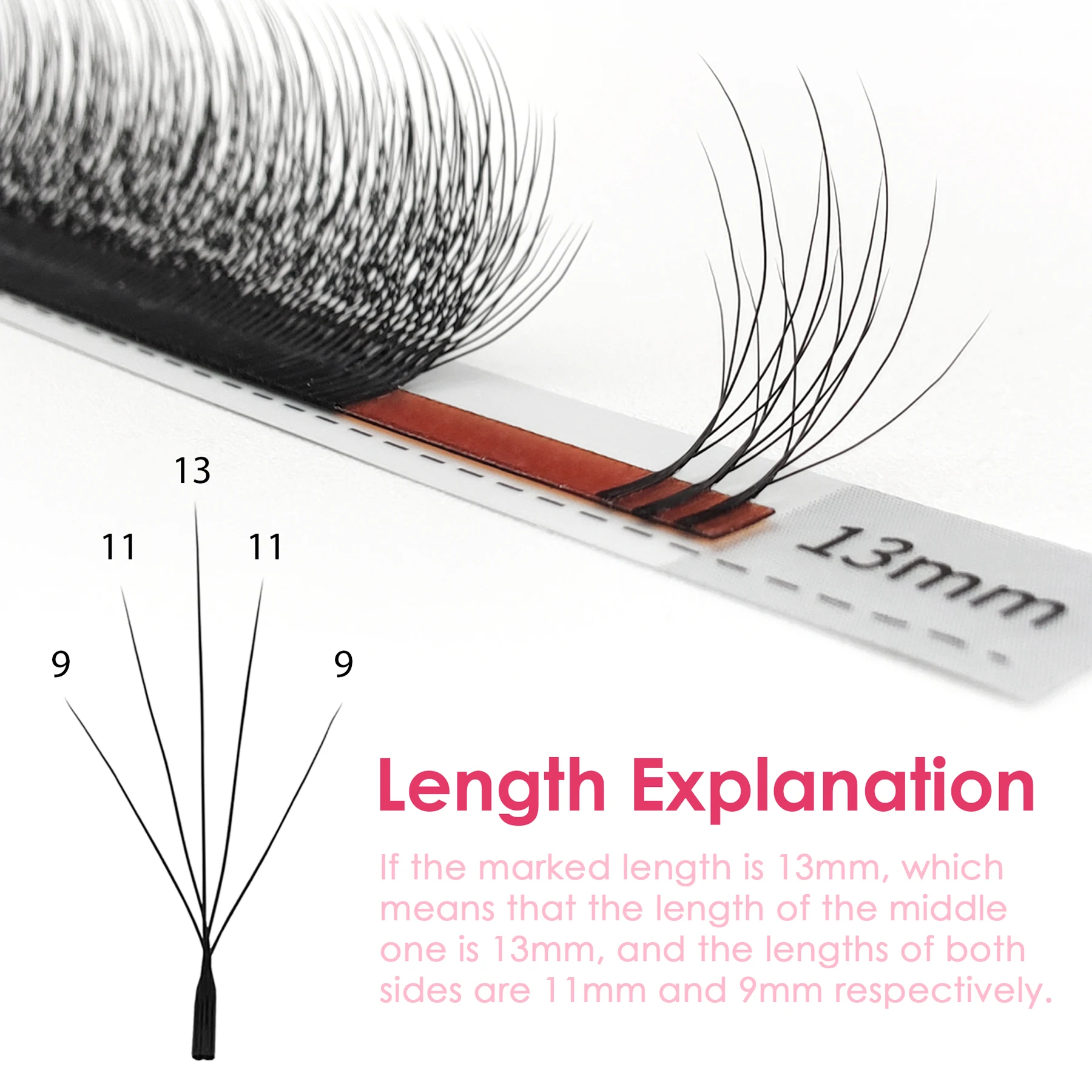 SEEDEW 0.07mm Natural Wispy W-shaped 5D Eyelashes Extension Premium Materials False Lashes New Upgrade 5D Lashes