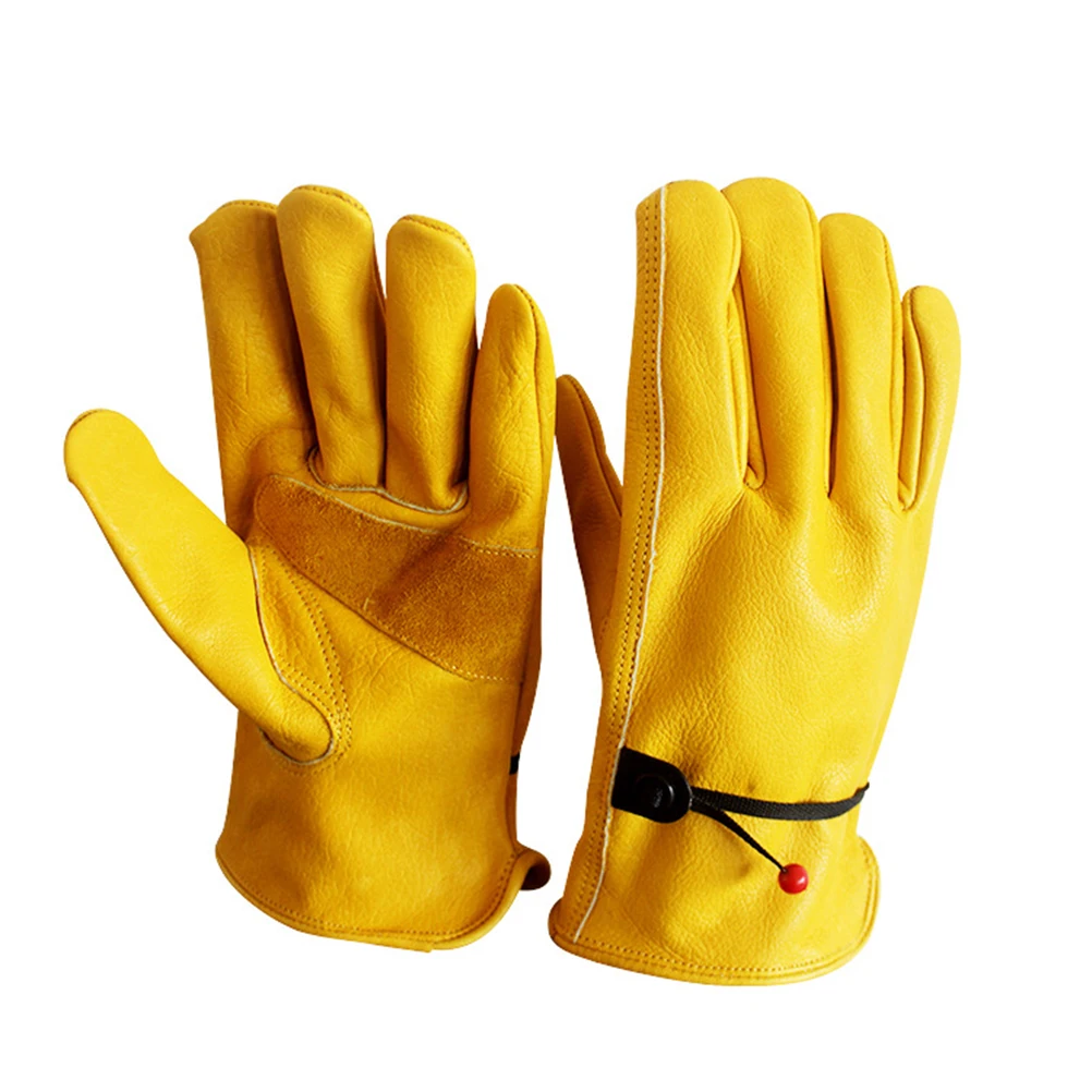 

Gardening Gloves Outdoor Working Gloves Durable Protective Cowhide Outdoor Working Riding Climbing Beekeeping Longevity