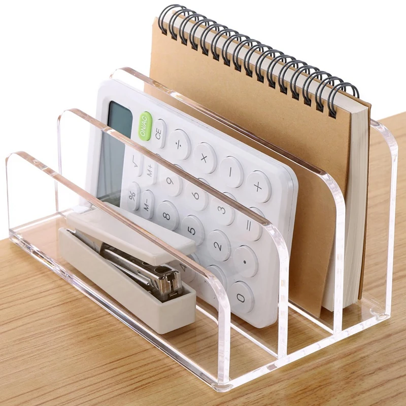 수직 글자 거치대 파일 분류기, 아크릴 책상 정리함 글자 거치대