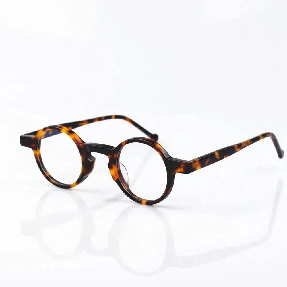 Vintage Japanese Handmade brand Fashion Optical EyeGlasses Round Acetate Frames Women Men Reading Prescription Eyeglasses0 0~+6