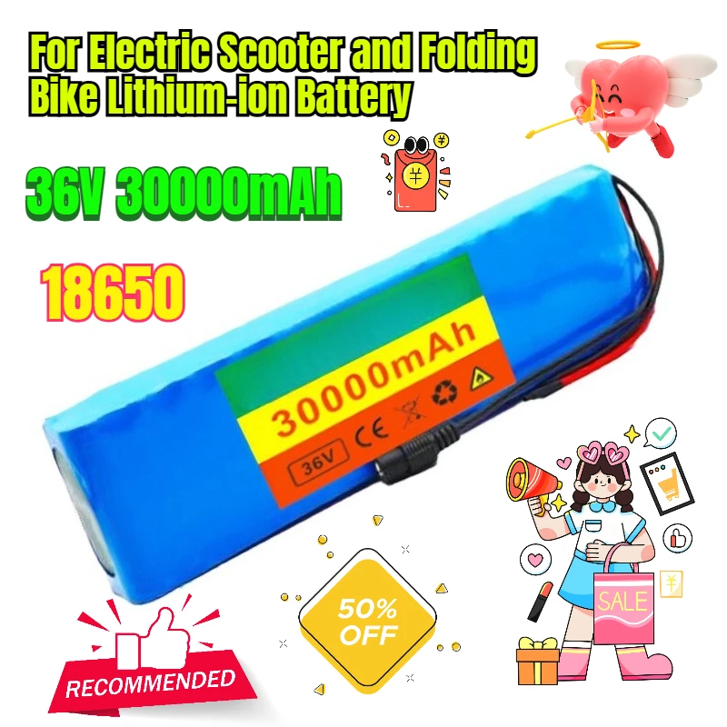 

10S3P 18650 36V30Ah for Electric Scooter and Folding Bike Lithium-ion Battery