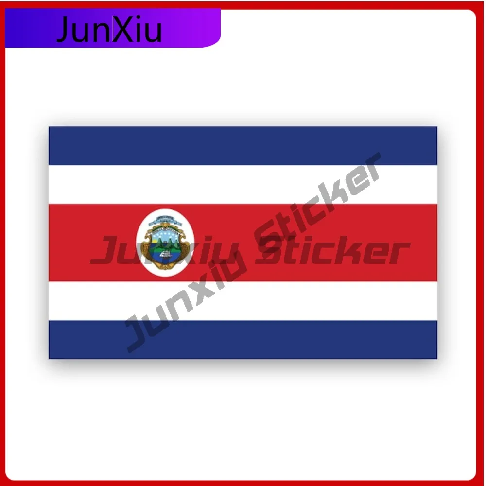

Costa Rican Flag Stickerwaterproof Outdoor Decalscosta Anime Window Waterproof Vinyl Decal For Air Conditioners Sticker Fun