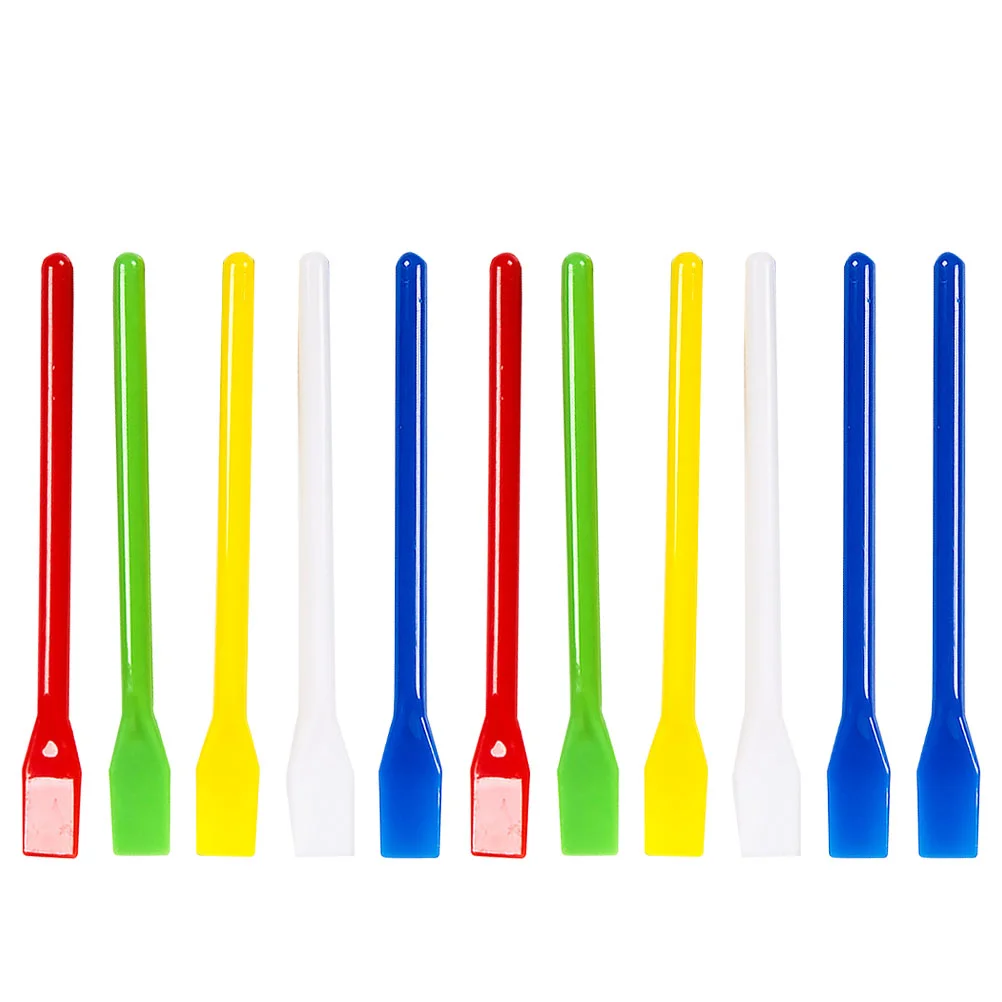 

20 Pcs Paint Stir Stick Reusable Stirring Rods Plastic Color Mix The Face Scraper for Mixing