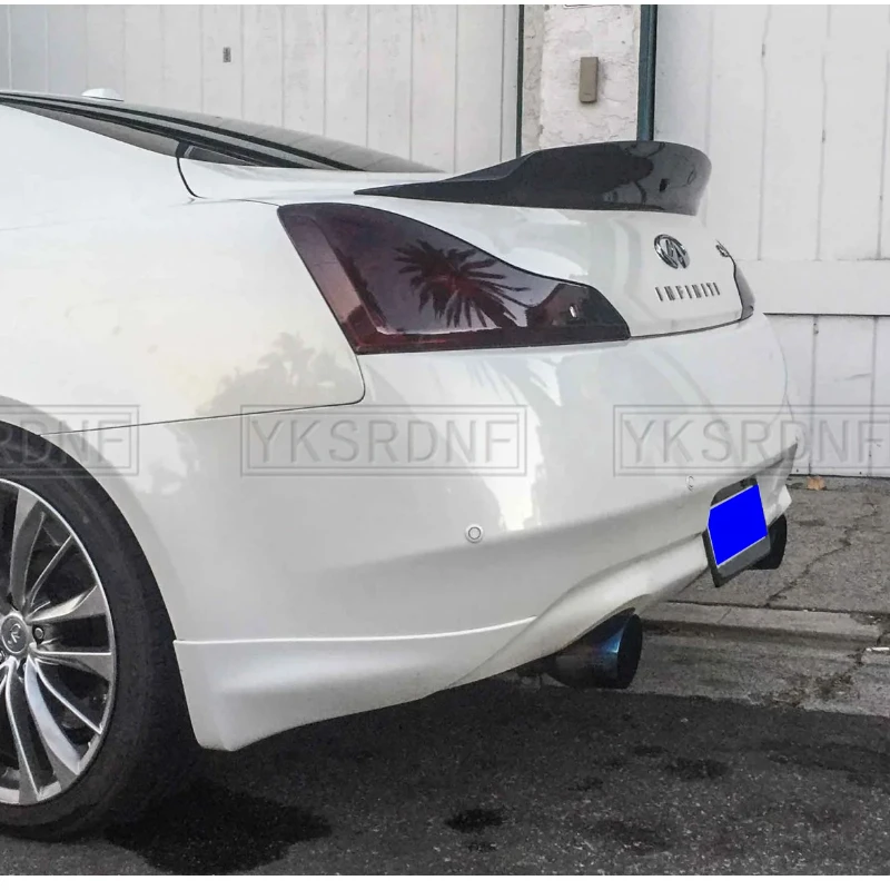 

Для Infiniti G37 4-дверный базовый седан 2009 - 2013 G25 2011 - 2012 углеродное волокно/FRP Неокрашенный задний багажник башмак спойлер крыло