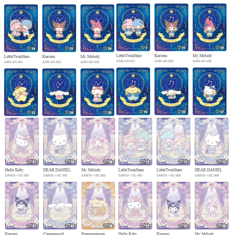 Original KAYOU Sanrio Characters Dreamland Park Premium Collection Cards Tier4 Wave2 Official Merch Gift For Fans