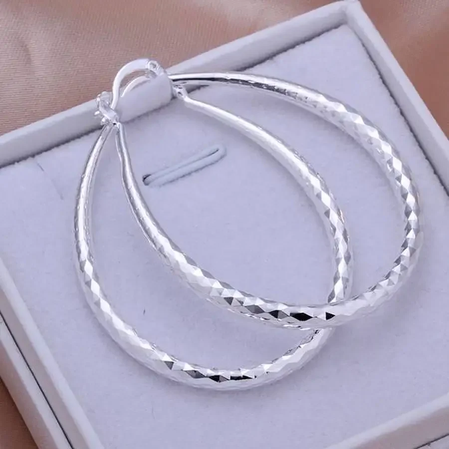 

Fashion Hot Sale Beautiful High Quality Silver Color Earring for Lady Wedding Gifts Jewelry Free Shipping