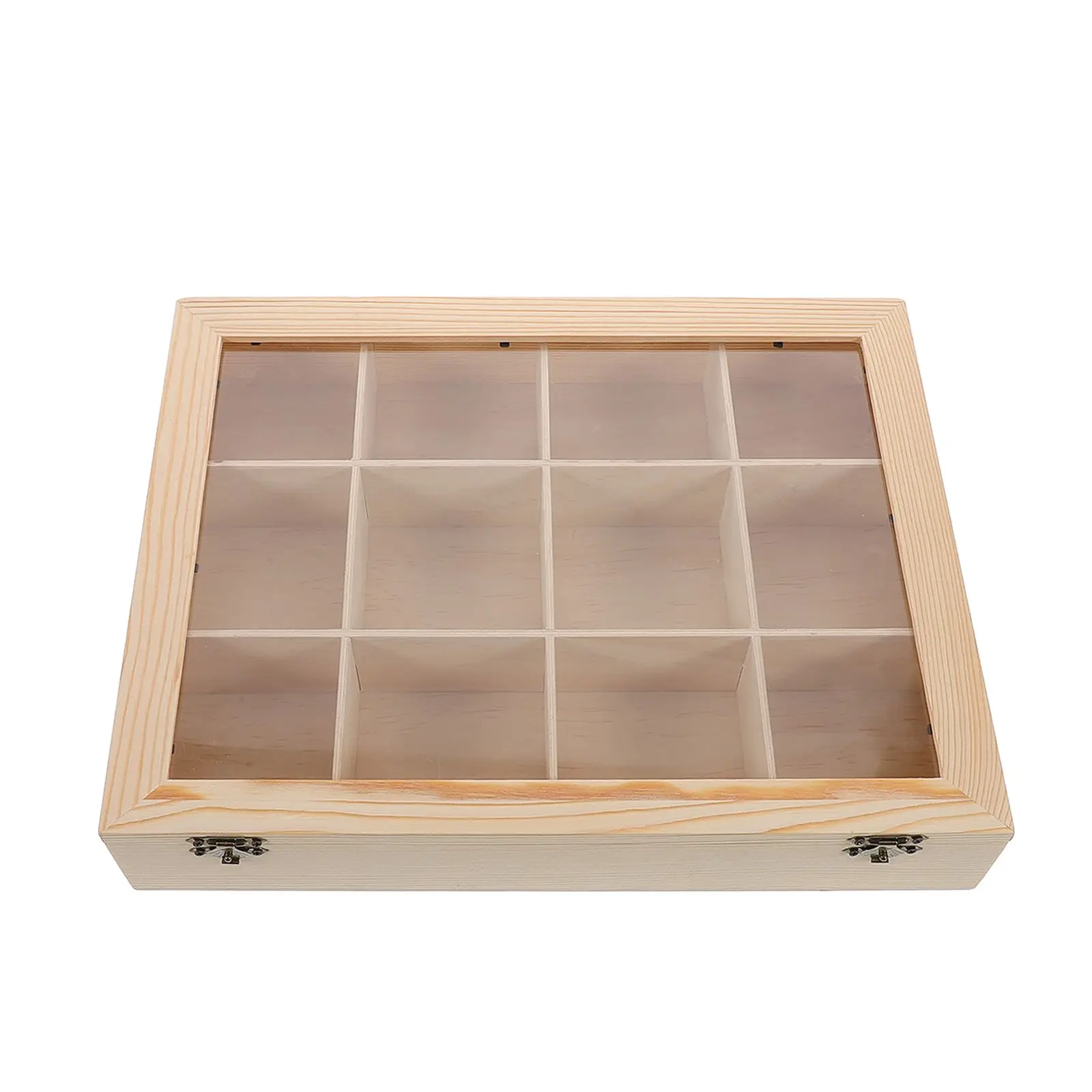 Wooden Rock Storage Box Collection Organizer Display Case for Specimens Minerals Hobbyists Professional Collectors