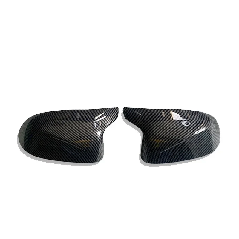 السيارات سيارة الرؤية الخلفية غطاء مرآة جانبية الكسوة لسيارات BMW F25 X3 F26 X4 F15 X5 F16 X6 2014 -2018 ألياف الكربون نمط