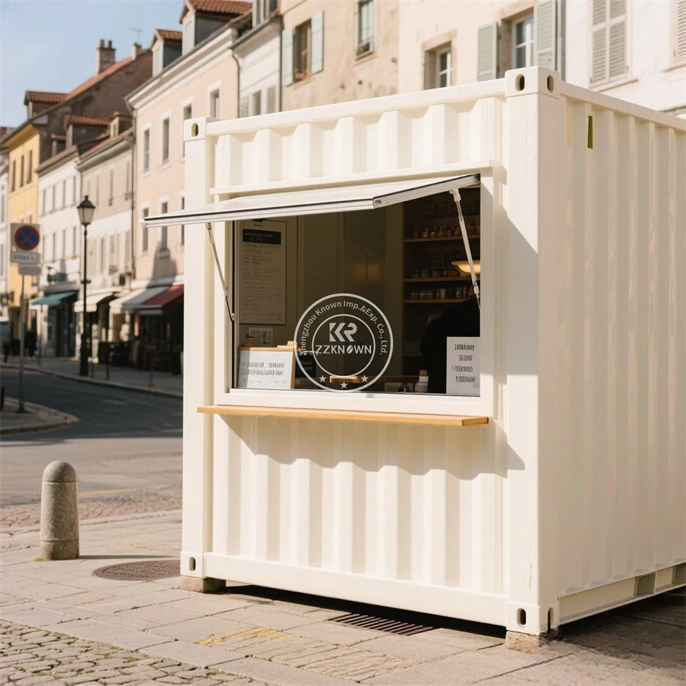 

Street Restaurant Container Bar With High Quality Food Kiosk Container Bar Coffee Shop Restaurant USA Standard