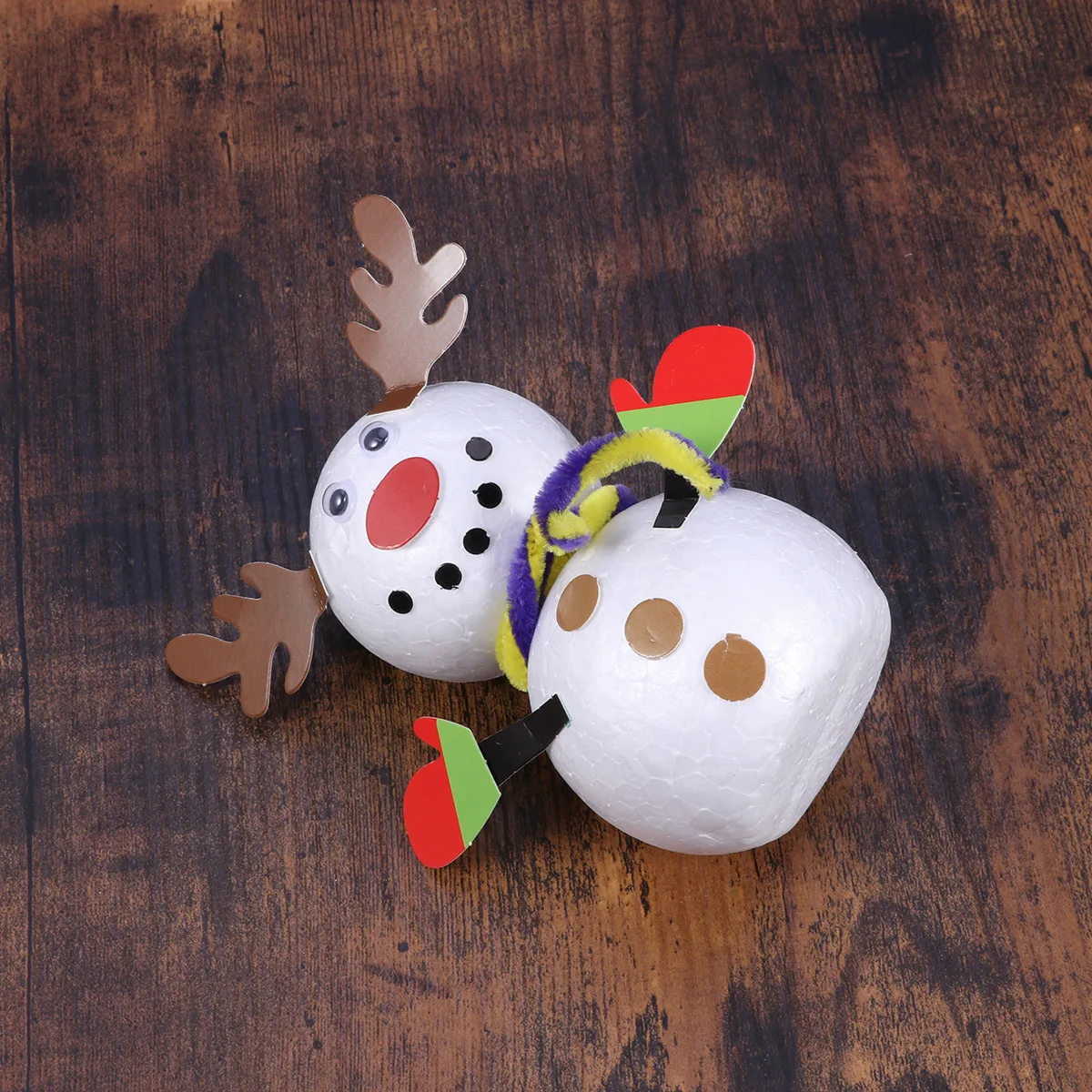 

Antler Snowman Material Pack Kindergarten Classroom Accessories Craft Supplies for Christmas Socks DIY