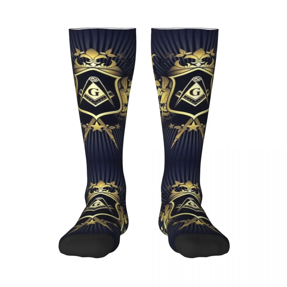 Freemasonry Women Thigh Knee High Stockings Cute Masonic Mason Over The Calf Tube Socks