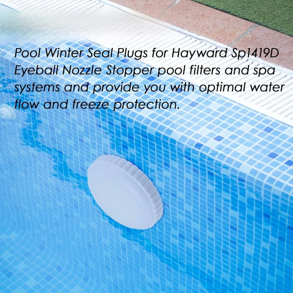 White Plastic Pool Winter Sealing Nozzle For HAYWARD SP1419D Eyeball Return Jet Cover Freeze Protection Swimming Pool Parts
