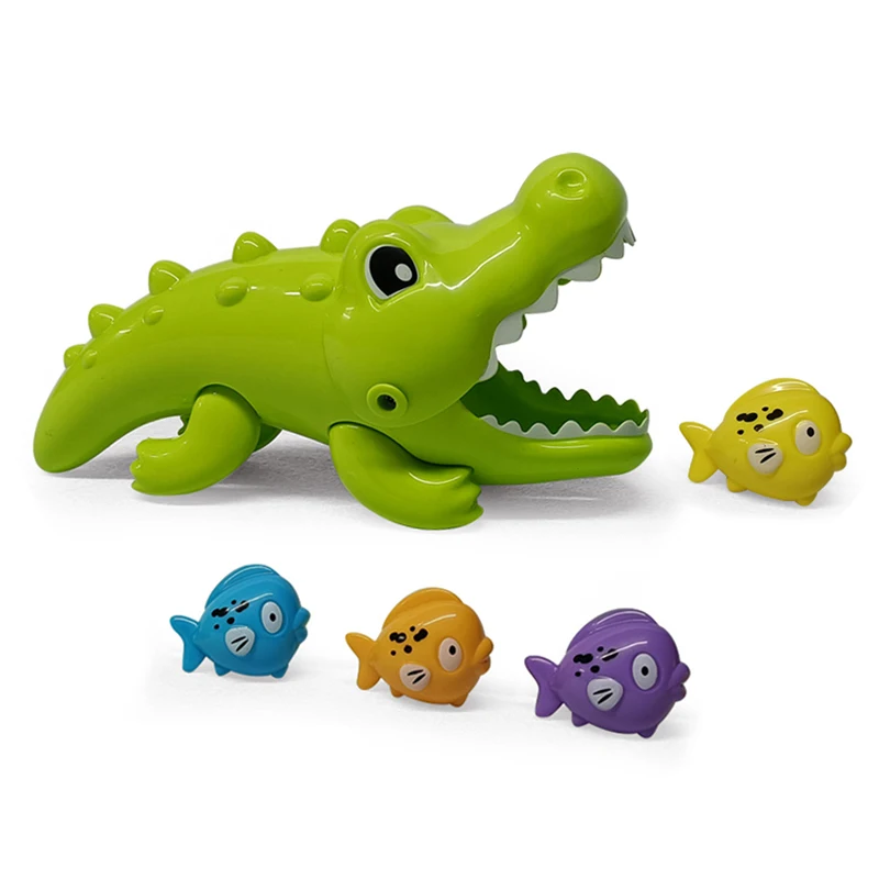 New Summer Plastic Baby Crocodile Bath Toys Fishing Catching Games For Toddlers kids toys for playing water