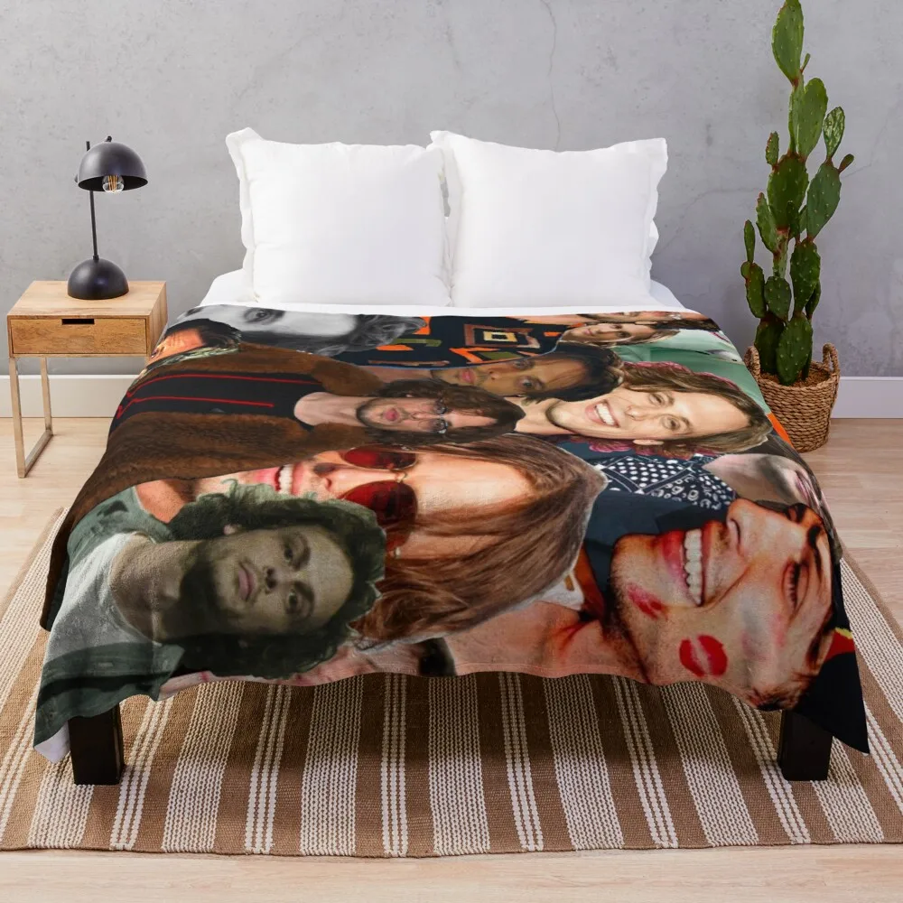 

Matthew Gray Gubler Collage Throw Blanket fleece bkanket luxury thicken blanket