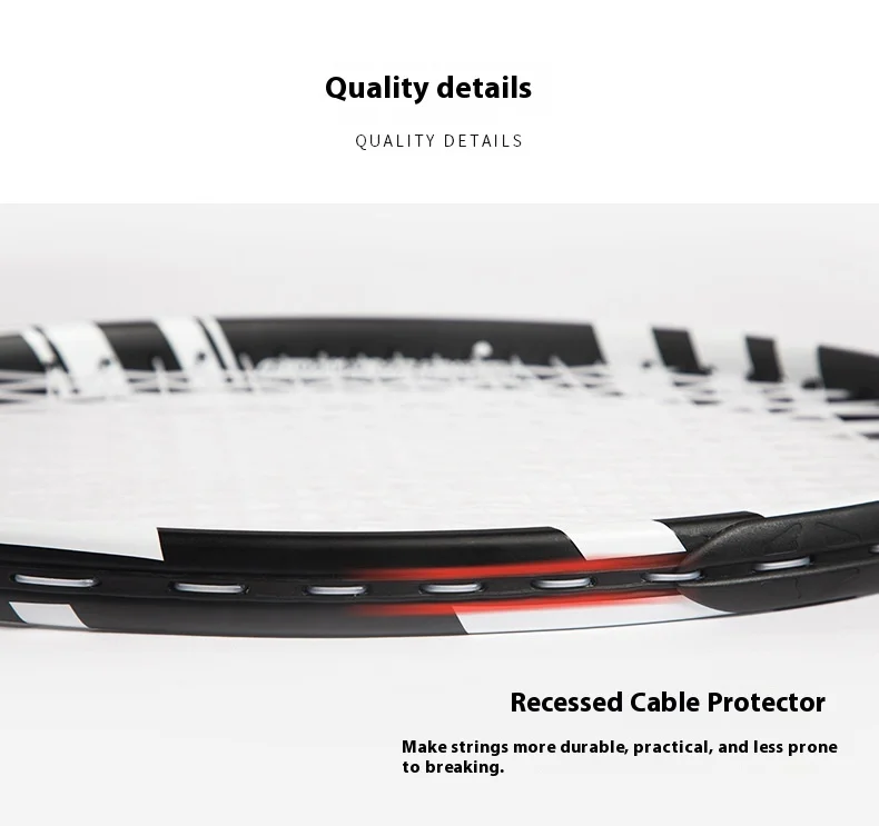 مجموعة مضارب تنس كربون كاملة للمبتدئين - مناسبة للأفراد وطلاب الجامعات مع وظيفة ارتداد الكرة