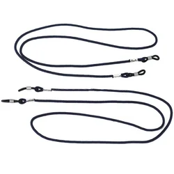 KLASSNUM 2Pcs Black Rope Glasses Strap Soft Neck Cord String Retainer Lanyard Sunglasses Eyeglasses Adjustable Anti-Slip Chain