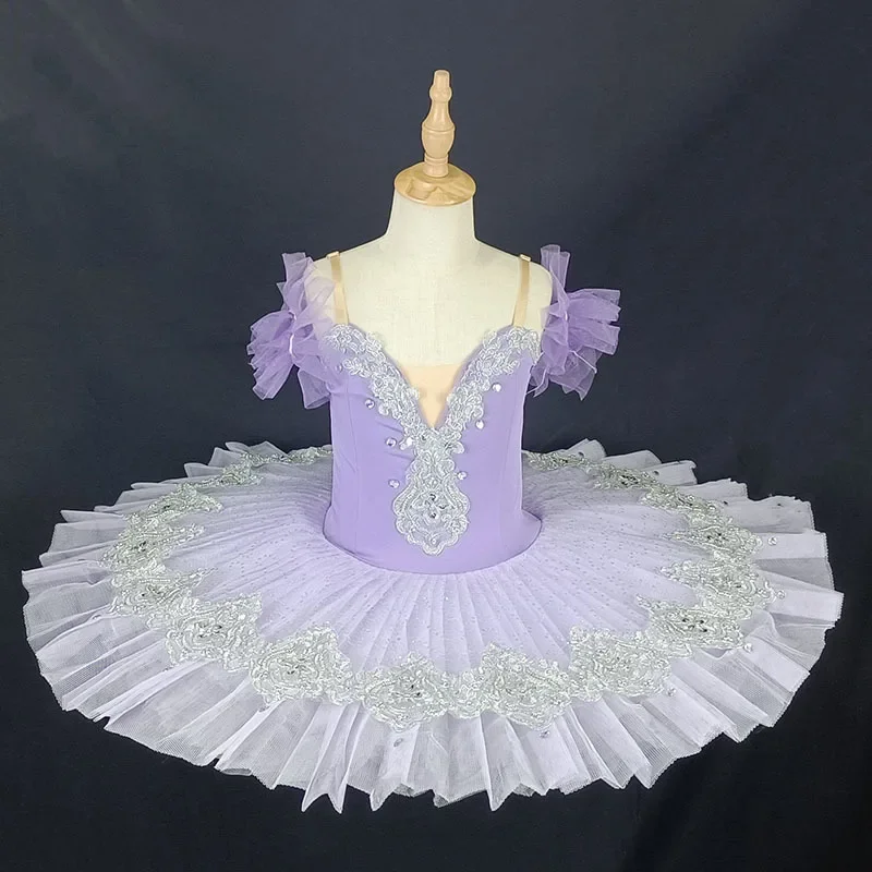 

2022 Women Pancake Ballerina Lake swan Platter Stage Costume Tutu Skirts For Adult Professional Ballet Tutus Point Dance Costume