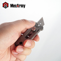 MecArmy EK16 Titanium Utility Knife Multifunctional Pocket Utility Knife Mini Art Knife Cutter knife /Hexagon screwdriver